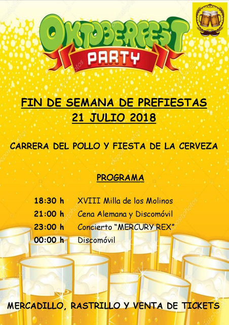 Cartel anunciador del la comisión de fiestas el día de la Milla de los molinos de Blesa 2018