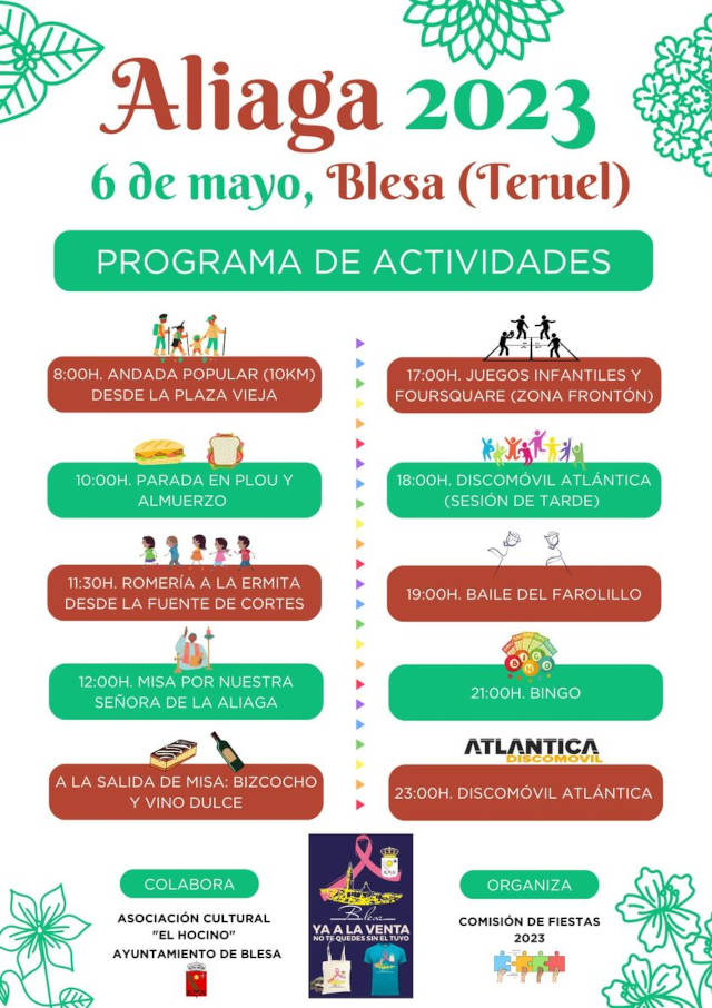 Actividades 6 de mayo 2023. Blesa (Teruel)