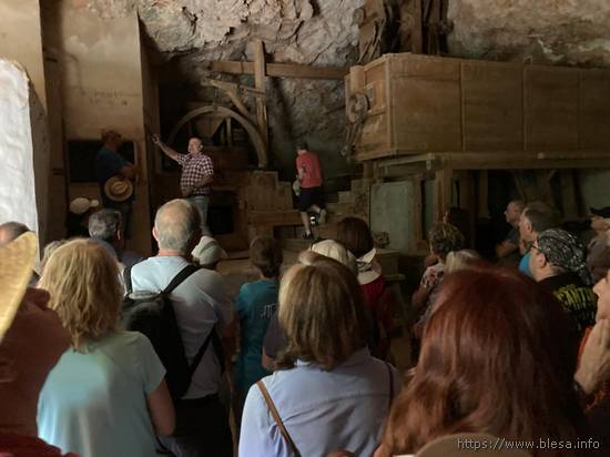 22 de junio de 2024. II fiesta del río Aguasvivas en Blesa (Teruel). Visita al Molino de la Cueva