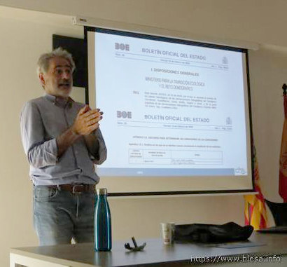 22 de junio de 2024. II fiesta del río Aguasvivas en Blesa (Teruel). Charla río Aguasvivas, por J. San Román, legislación y contaminación aguas