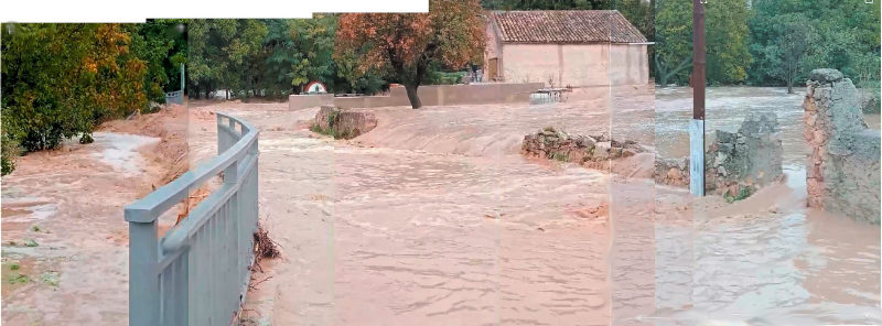 riada río Aguasvivas 30 de octubre de 2024