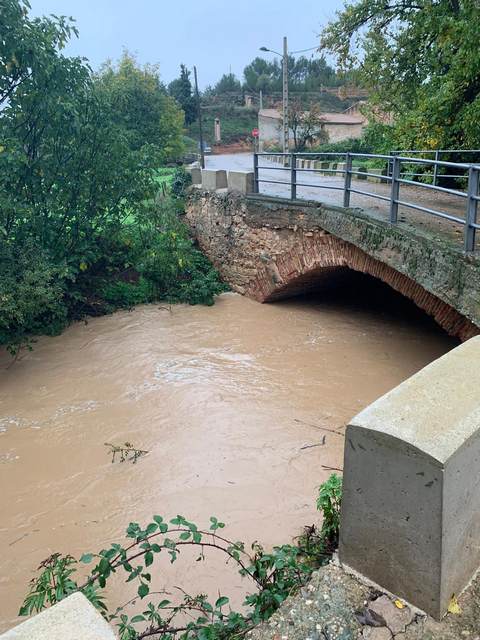 riada río Aguasvivas 30 de octubre de 2024