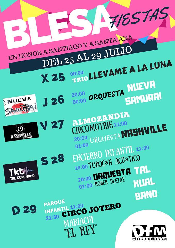 Cartel fiestas Blesa 2018