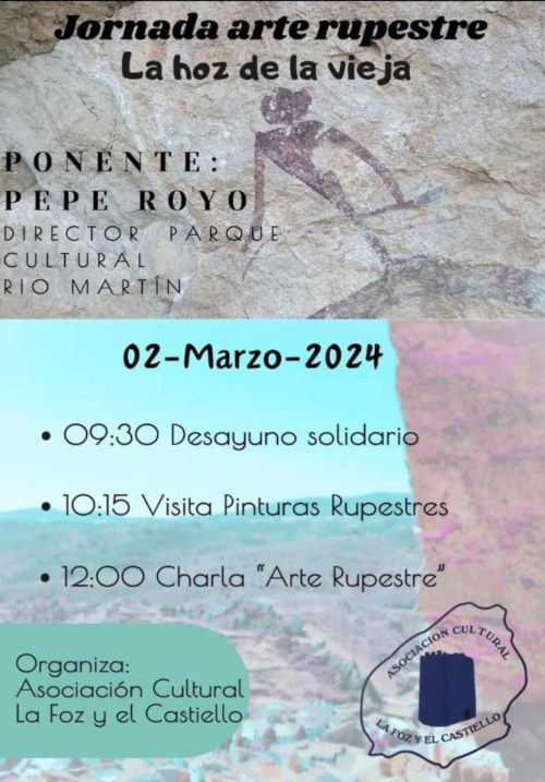 Charla y paseo pinturas rupestres de Teruel (Cuencas Mineras) 2024