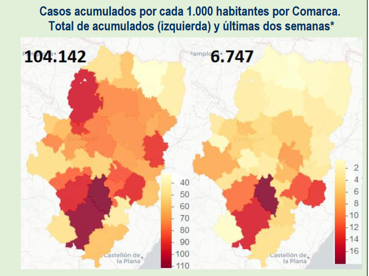 Covid 19 Incidencia en Aragón