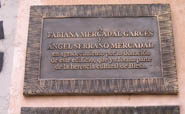 Placa de recocimiento a Fabiana Serrano y Ángel Mercadal