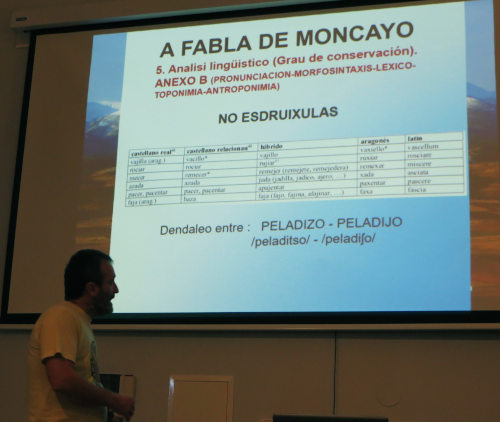 Calamocha (Teruel) el 30 de septiembre 2023; Dabi Lahiguera sobre vocabulario del Moncayo.