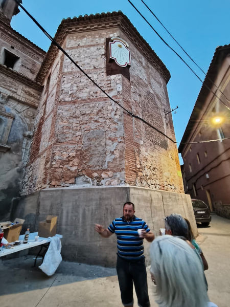 Inauguración del reloj de sol de Blesa, restaurado en 2024