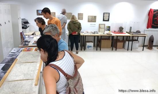 Momento de la exposición 'La Colectividad y la guerra civil española en Blesa'