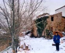 Rincón de Blesa durante la nevada de San Antón de 2000