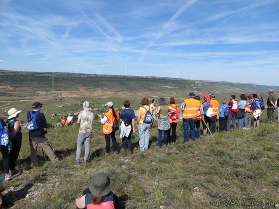 Visita a las trincheras de Rudilla (Huesa del Común, Teruel), con guía y explicaciones del GRIEGC. 26 de mayo de 2024